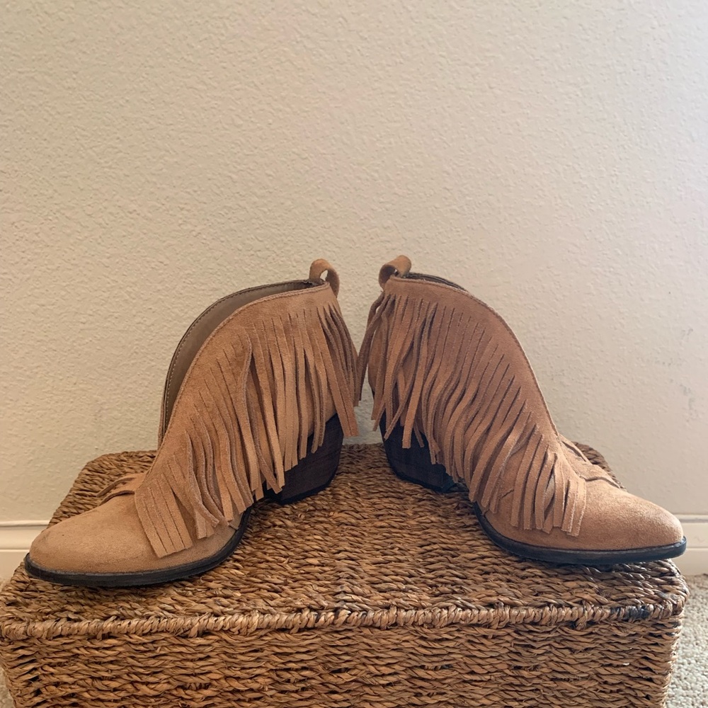 Light brown ankle boots